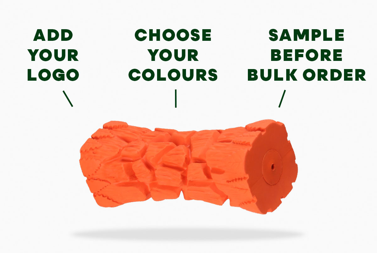Natural rubber frisbee for dogs – bespoke pet brand